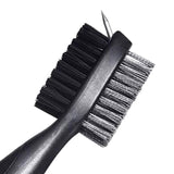 Maxbell Golf Club Brush with Carabiner Groove Cleaner for Golf Accessories Black