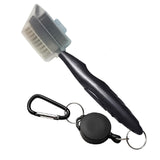 Maxbell Golf Club Brush with Carabiner Groove Cleaner for Golf Accessories Black