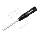 Maxbell Bike Spoke Insertion Driver Tool Non Slip for Bicycle Mountain Bike Black