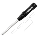 Maxbell Bike Spoke Insertion Driver Tool Non Slip for Bicycle Mountain Bike Black