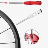 Maxbell Bike Spoke Insertion Driver Tool Non Slip for Bicycle Mountain Bike Red