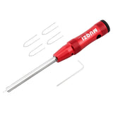 Maxbell Bike Spoke Insertion Driver Tool Non Slip for Bicycle Mountain Bike Red
