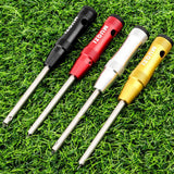 Maxbell Bike Spoke Insertion Driver Tool Non Slip for Bicycle Mountain Bike Silver