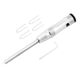 Maxbell Bike Spoke Insertion Driver Tool Non Slip for Bicycle Mountain Bike Silver