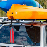 Maxbell Kayak Safety Flag with D Rings Signal Rope Buckles Caution for Canoe Boat Oval Buckles