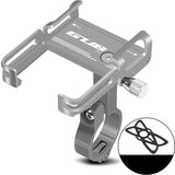 Maxbell Bicycle Phone Holder Mount Clamp Support MTB GPS Stand Mount  Silver