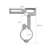 Maxbell Bicycle Phone Holder Mount Clamp Support MTB GPS Stand Mount  Silver