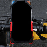 Maxbell Bicycle Phone Holder Mount Clamp Support MTB GPS Stand Mount  Black Red