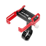 Maxbell Bicycle Phone Holder Mount Clamp Support MTB GPS Stand Mount  Black Red