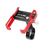 Maxbell Bicycle Phone Holder Mount Clamp Support MTB GPS Stand Mount  Black Red