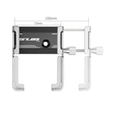 Maxbell Bicycle Phone Holder Mount Clamp Support MTB GPS Stand Mount  Black Silver