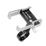 Maxbell Bicycle Phone Holder Mount Clamp Support MTB GPS Stand Mount  Black Silver