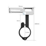 Maxbell Bicycle Phone Holder Mount Clamp Support MTB GPS Stand Mount  Black Silver