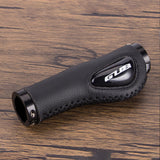 Maxbell Leather Bicycle Handlebar Grips Shock Absorbing for Mountain Road Bike