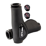 Maxbell Leather Bicycle Handlebar Grips Shock Absorbing for Mountain Road Bike