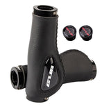 Maxbell Leather Bicycle Handlebar Grips Shock Absorbing for Mountain Road Bike