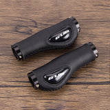 Maxbell Leather Bicycle Handlebar Grips Shock Absorbing for Mountain Road Bike