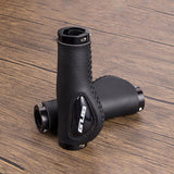 Maxbell Leather Bicycle Handlebar Grips Shock Absorbing for Mountain Road Bike