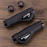 Maxbell Leather Bicycle Handlebar Grips Shock Absorbing for Mountain Road Bike