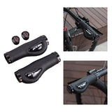 Maxbell Leather Bicycle Handlebar Grips Shock Absorbing for Mountain Road Bike
