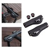 Maxbell Leather Bicycle Handlebar Grips Shock Absorbing for Mountain Road Bike