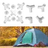Maxbell 13 Pieces Spare Parts 4 Way Connector Accessories Backpacking Trip