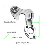 Maxbell Derailleur Hanger Parts Frame Gear Bicycle Stainless Bike Silver