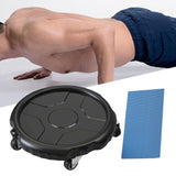 Maxbell Abdominal Trainer Roller Disc 4 Universal Wheels Body Building Home Use
