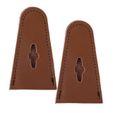 Maxbell PU Leather Bow Tip Protector Cover Long Bows for Shooting Hunting Supplies Brown