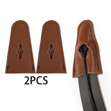 Maxbell PU Leather Bow Tip Protector Cover Long Bows for Shooting Hunting Supplies Brown