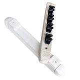Maxbell 2x Pool Cue Rack Wooden Stand Storage Table Sticks Wall Mounted Cue Clips White