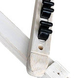 Maxbell 2x Pool Cue Rack Wooden Stand Storage Table Sticks Wall Mounted Cue Clips White