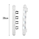 Maxbell 2x Pool Cue Rack Wooden Stand Storage Table Sticks Wall Mounted Cue Clips White