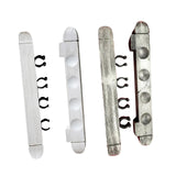 Maxbell 2x Pool Cue Rack Wooden Stand Storage Table Sticks Wall Mounted Cue Clips White