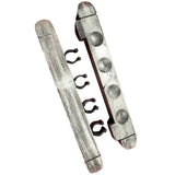 Maxbell 2x Pool Cue Rack Wooden Stand Storage Table Sticks Wall Mounted Cue Clips Gray