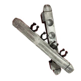 Maxbell 2x Pool Cue Rack Wooden Stand Storage Table Sticks Wall Mounted Cue Clips Gray