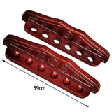 Maxbell Snooker Pool Cue Rack Rod Organizer Wooden Storage Wall Mounted Table Sticks