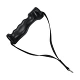 Maxbell 2 Pieces Cable Machine Attachment Handles Gym Accessory Black Nylon Yoga
