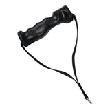 Maxbell 2 Pieces Cable Machine Attachment Handles Gym Accessory Black Nylon Yoga