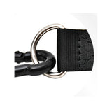 Maxbell 2 Pieces Cable Machine Attachment Handles Gym Accessory Black Nylon Yoga