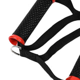 Maxbell 2x Cable Machine Attachment Handles Exercise Equipment Workout Nylon  Red