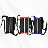 Maxbell 2x Cable Machine Attachment Handles Exercise Equipment Workout Nylon  Red