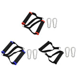 Maxbell 2x Cable Machine Attachment Handles Exercise Equipment Workout Nylon  Red