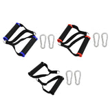 Maxbell 2x Cable Machine Attachment Handles Exercise Equipment Workout Nylon  Red