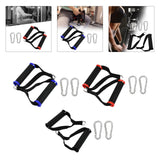 Maxbell 2x Cable Machine Attachment Handles Exercise Equipment Workout Nylon  Red