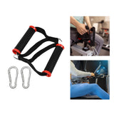 Maxbell 2x Cable Machine Attachment Handles Exercise Equipment Workout Nylon  Red