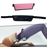 Maxbell Hip Thrust Belt Fittings Cushion Durable for Kettlebell Weightlifting Women Pink
