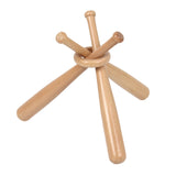 Maxbell Wooden Mini Baseball Bat Stand and Circles Bracket Golf Baseball Holder