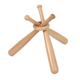 Maxbell Wooden Mini Baseball Bat Stand and Circles Bracket Golf Baseball Holder