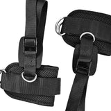 Maxbell 2 Pieces Ankle Straps Pedal Rope Glute Exercises Workout Ankle Cuff Set Black